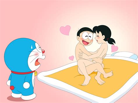 Doraemon Character Minamoto Shizuka Nobi Nobita Doraemon 1girl Loli Making Love Nude