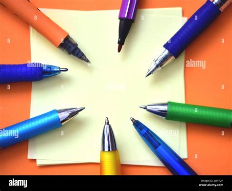 paper with marker Stock Photo - Alamy