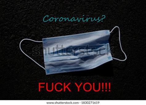 Blue Caption Red Fuck You Against Stock Photo 1830271619 Shutterstock