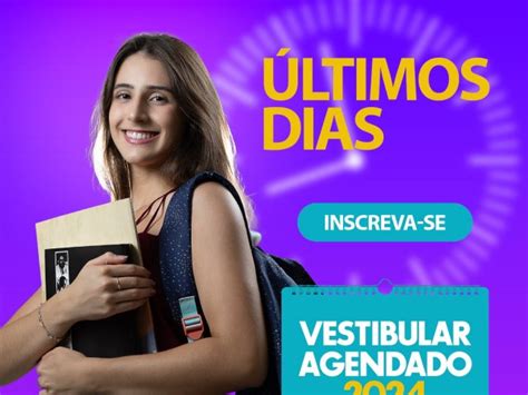 Últimos dias para se inscrever no Vestibular Agendado do UNIPAM Patos