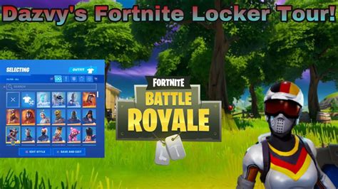 My Fortnite Locker Tour Season 1 To Chapter 2 Season 4 Locker Showcase