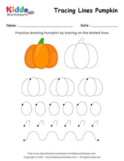 Free Printable Tracing Lines Pumpkin Worksheet Artofit