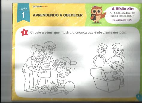 Atividades Sobre Obediencia A Deus