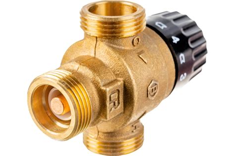 Термостатический смесительный клапан STOUT 3/4 НР, 30-65°С, KV 1.8 SVM ...