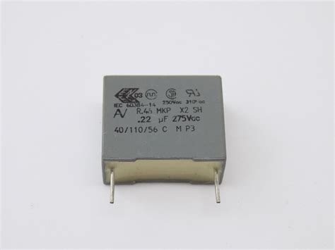 10x CAPACITORS 275V R 46 MKP X2 SH 22 µF 40 110 56 C 0 22uF eBay