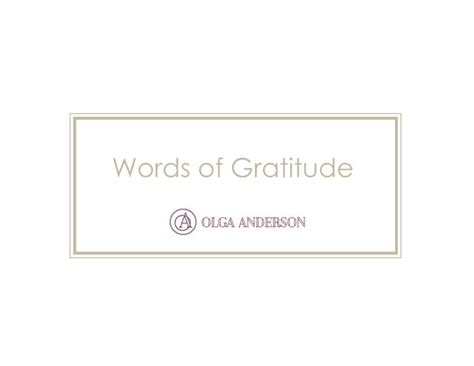 Words Of Gratitude Ppt