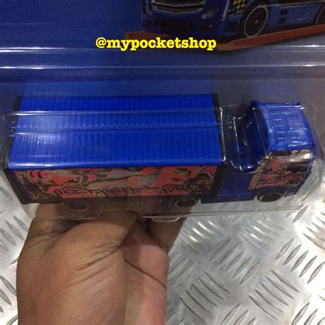 Reserved Hot Wheels Mercedes Benz Actros Rig Truck Hotwheels Track Stars Licensed