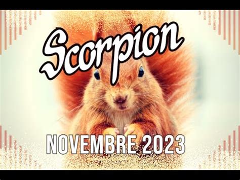 Scorpion Guidance Novembre Audace Payante Devenir Pionnier