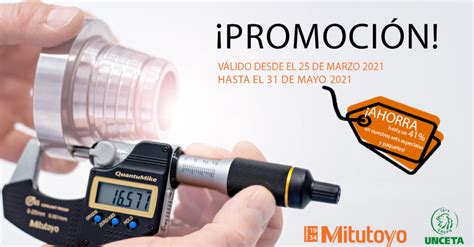 Promoción de otoño Mitutoyo en instrumentación de precisión Sariki