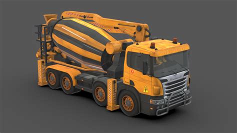 Concrete Mixer Truck 3d Model By Sidra Sidramax 71c7ef7 Sketchfab