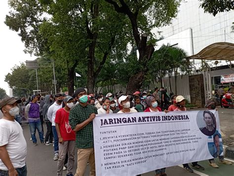 Jaringan Aktivis Indonesia Demo Kementerian ESDM Ini Tuntutannya