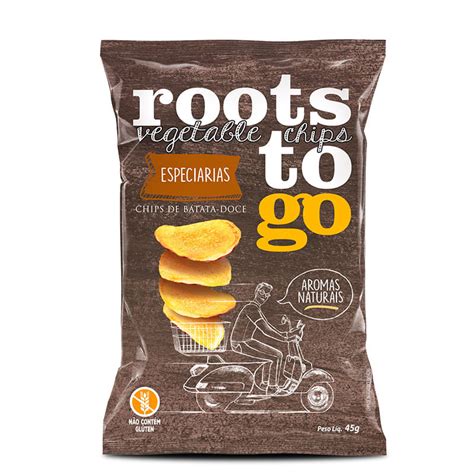 Chips Batata Doce Especiarias Roots To Go 45g Mundo Verde