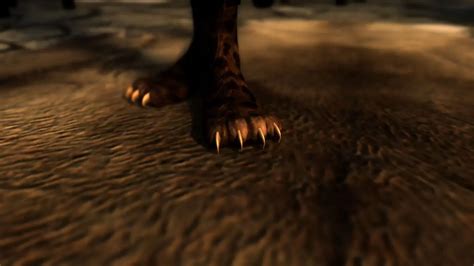 Grimoas Plantigrade Feet For Beast Races At Skyrim Nexus Mods And