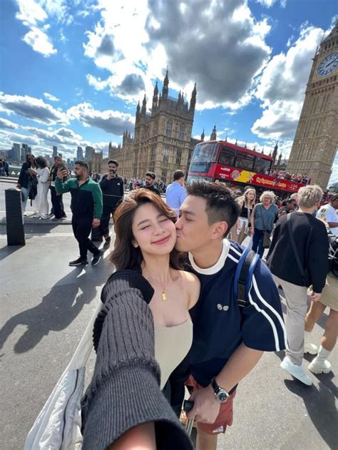 Hot girl tạp hóa Hàn Hằng bung xõa ảnh đi du lịch cùng Huyme khéo diện đồ phô vòng một