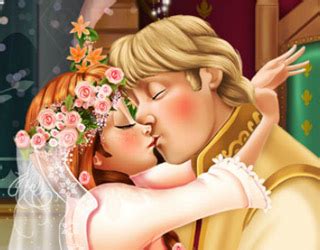 Juegos Anna y Kristoff besos en la boda Juegos de niños 10