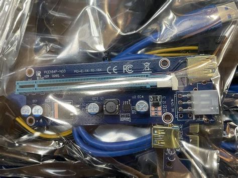 Verilux Pi VER009S Gold PCI E 6Pin Powered Pcie Riser Adapter Card At