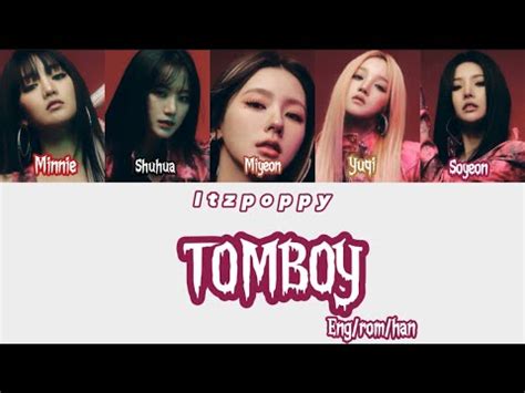 TOMBOY G IDLE Colour Coded Lyrics Eng Rom Han YouTube