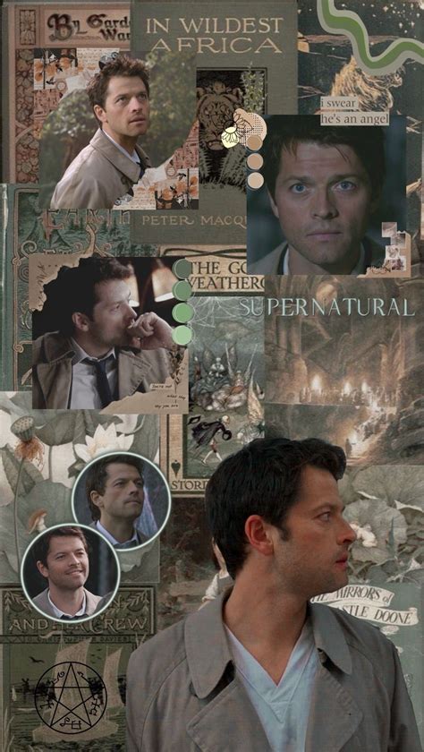 Aesthetic Wallpaper Of Castiel Matching With Dean Winchester From The