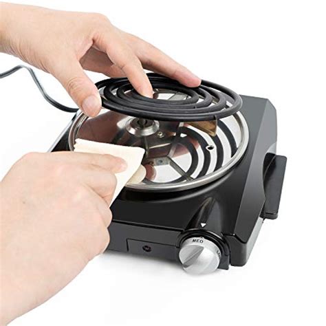 Techwood W Portable Electric Coil Hot Plate Single Burner For Cooking Countertop Cooktop