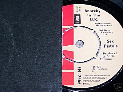 Popsike Anarchy In The Uk Sex Pistols Emi Excellent Auction Details