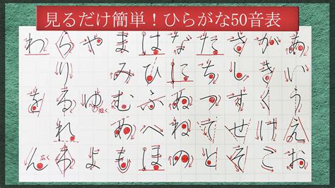 綺麗な字の書き方ひらがな50音表で基本をマスター紙とペンとノートをご持参ください YouTube