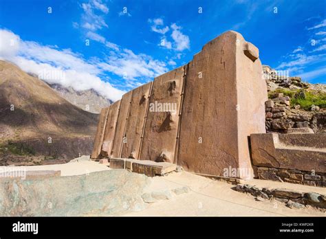 Ollantaytambo Wand Der Sechs Monolithen Sonnentempel In Arequipa