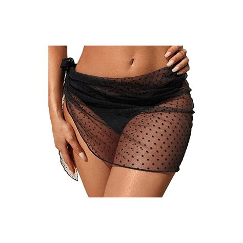 Hzmm Vestito Sexy In Rete Trasparente Da Spiaggia Da Donna Bikini Copertura Up Reine Wrap Nodo