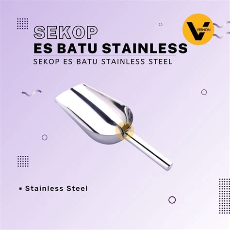 Jual Sekop Es Batu Stainless Sendok Skop Stenless Steel Shopee Indonesia