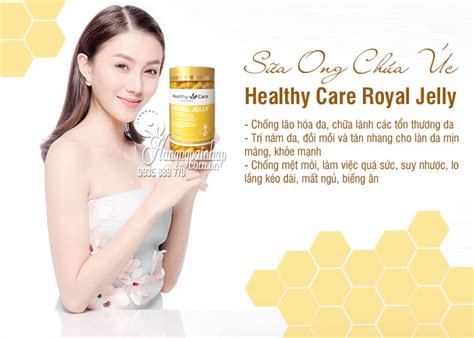 Sữa ong chúa Úc Healthy Care Royal Jelly 1000mg 365 Viên