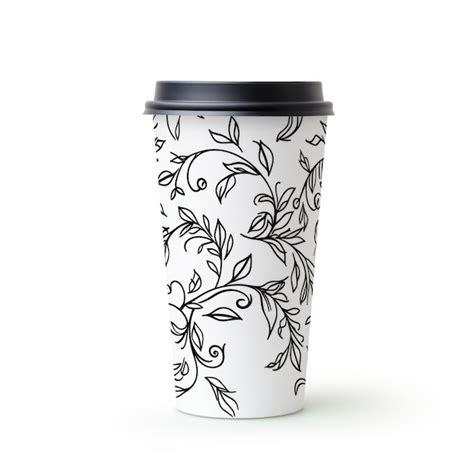 Premium Photo Tumbler Wrap Template Isolated On White