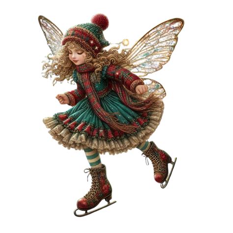 Download Ai Generated Christmas Fairy Ice Skating Ice Skating