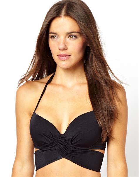 Lyst Asos Fuller Bust Exclusive Underwired Wrap Fuller Bust Bikini