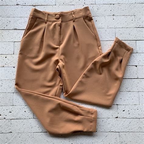 CALÇA ALFAIATARIA CENOURA PREMIUM NUDE Dondoca Moda Feminina