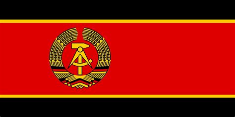 Flag Of East Germany Ddr In The Style Of The Flag Of North Korea