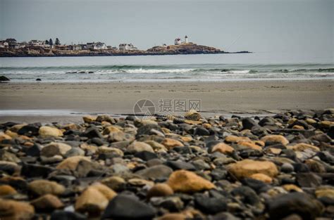 在波特兰附近的缅因大西洋沿岸的洛基海岸线高清图片下载 正版图片505729448 摄图网