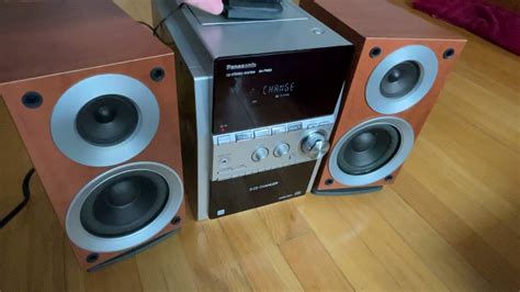 Panasonic Sa Pm Compact Bookshelf Stereo System Amfm Cassette Cd