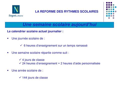 Ppt La Reforme Des Rythmes Scolaires Powerpoint Presentation Free