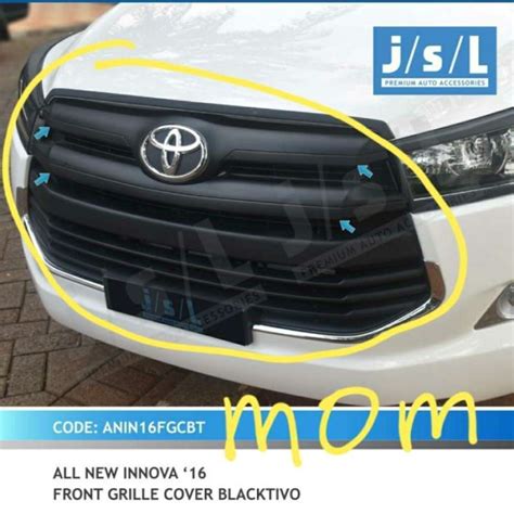 Jual PAKET JSL FRONT GRILL GRILLE DEPAN HITAM BLACKTIVO INNOVA REBORN