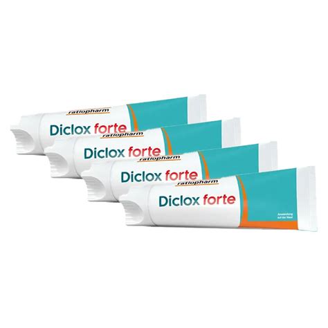 Diclox forte Schmerzgel 2 %, mit Diclofenac 4x150 g - Shop Apotheke