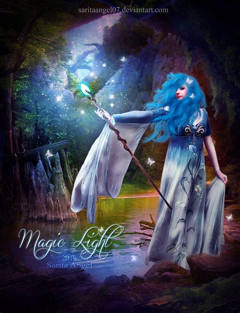 magic light  saritaangel  deviantart fantasy art light magic art