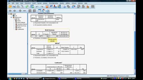 Tutorial Estimating A Regression Equation In Spss Youtube