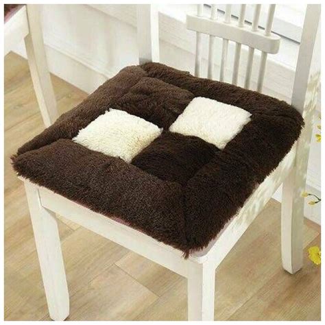 Мягкие сидушки на стул, подушки на стул, меховые подушки на табуретку ...