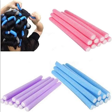 Popular 10pcs Set Curler Makers Soft Foam Bendy Twist Curls Diy Styling