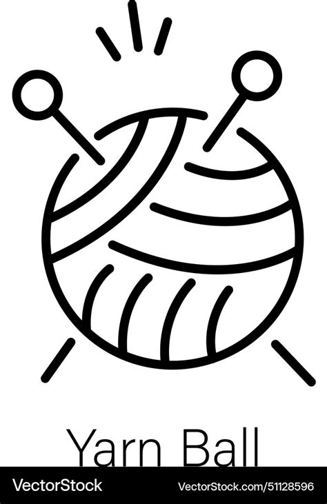 Yarn Ball Royalty Free Vector Image Vectorstock