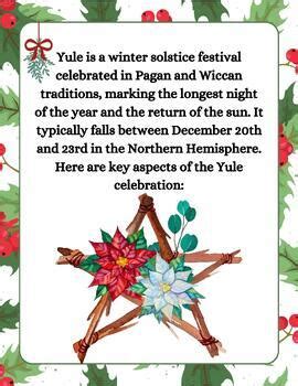 Yule Pagan And Wiccan Traditionswinter Solstice Tradition Winter Holiday