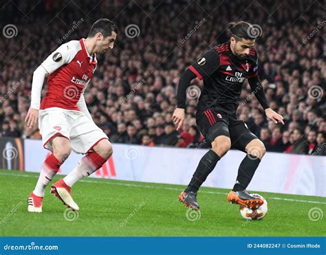 Ricardo Rodriguez And Henrikh Mkhitaryan Editorial Photography Image