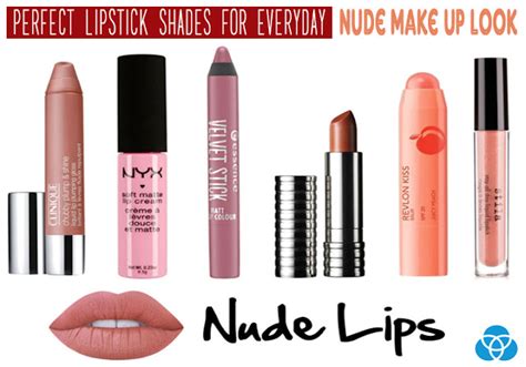 10 Perfect Lipstick Shades For Everyday Nude Make Up Look Vestellite