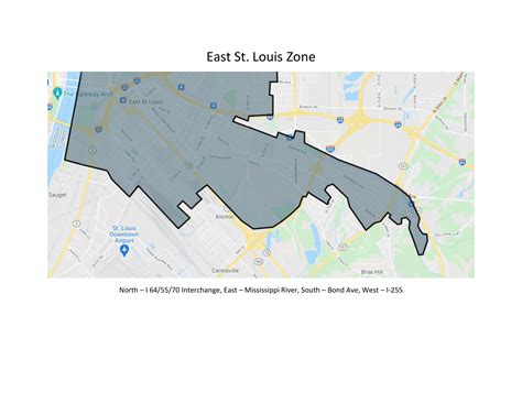 East St. Louis Flyer Service Zone - St. Clair County Transit District