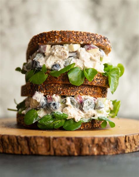 Chicken Waldorf Salad Sandwich Something About Sandwiches