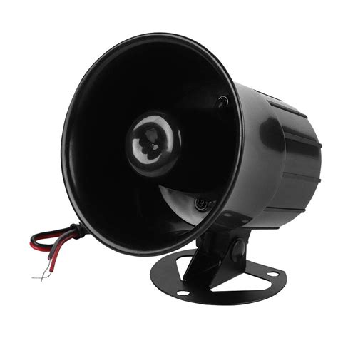 DC 12V Wired Alarm Horn Siren for Home Security System Indoor/Outdoor ...